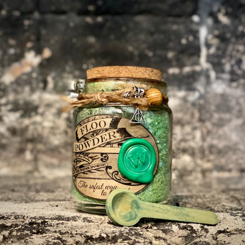 NEW DESIGN Floo Powder A Magic Powder Apothecary Jar Etsy