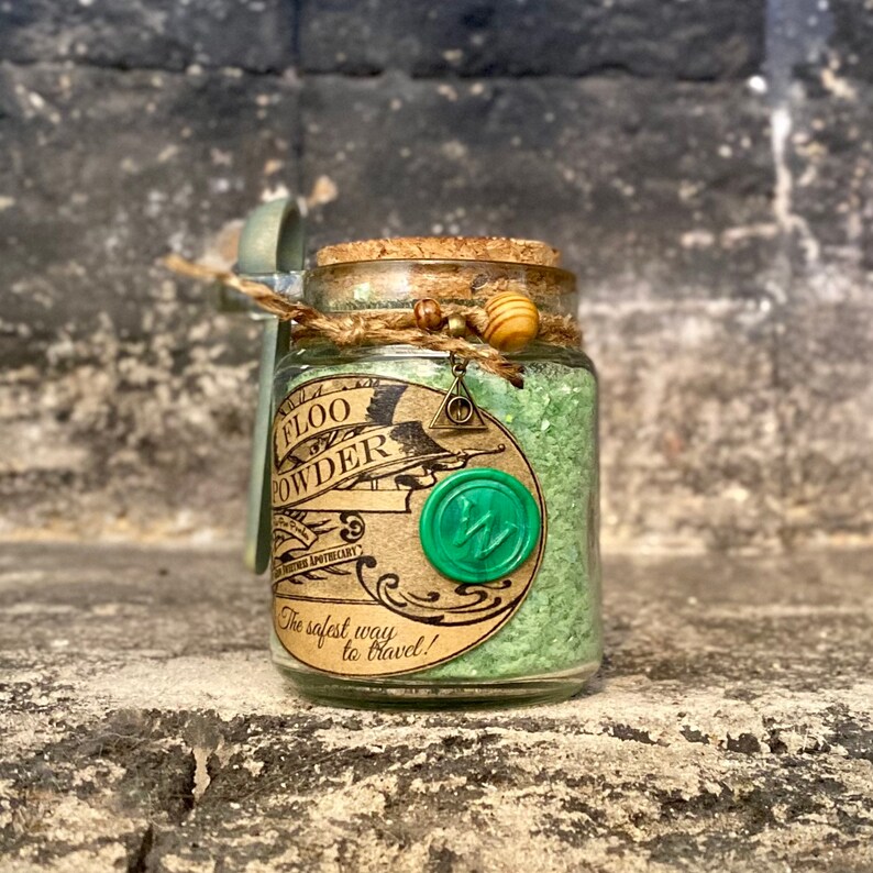 Floo Powder A Magic Powder Apothecary Jar Mantle Decoration Etsy