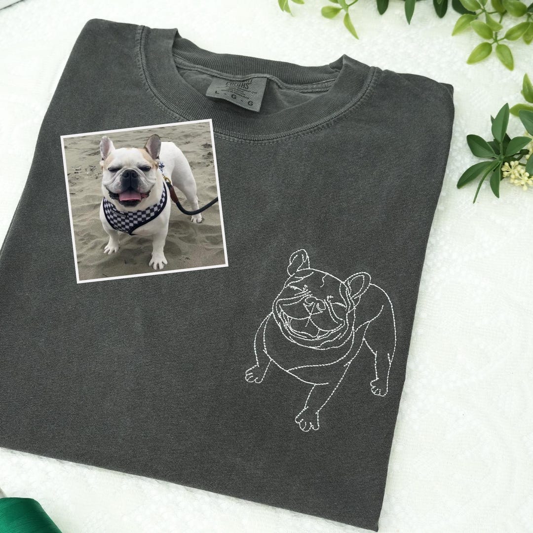 Comfort Colors?? Custom Pet Sweatshirt From Photo Embroidered Pet Face