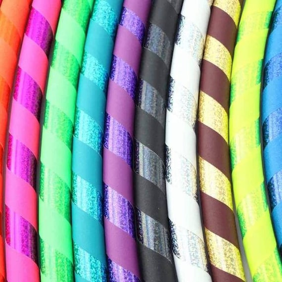 Beginner Hula Hoop - Sequin | Weighted Adult Fitness Hoop | Sparkle Design | Handmade in USA