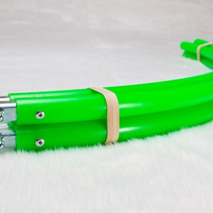 UV Green 4-Piece Travel Polypro Hula Hoop