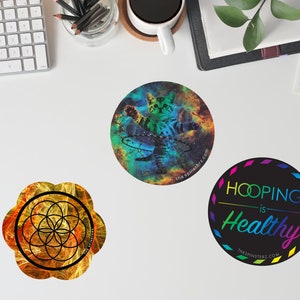 Hula Hoop Stickers. Hoop Sticker. Hooper Decals. Hula Hooping Graphics. Stickers image 1