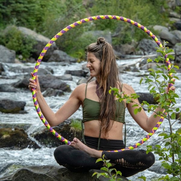 Beginner Weighted Hula Hoop Fitness & Dance Hoop Polyethylene Adult Hoop Handmade in USA 36" 38" 42" Custom Color Hula Hoop