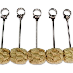 5 Fire Hoop Wicks. Fire Wicks for Hula Hoops. Screw on Wicks for Hoops