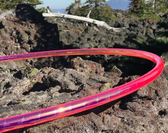 Electric Flamingo Taped Polypro Hula Hoop | Lightweight Dance Hoop | Flow Arts | Custom Sizes | USA Made