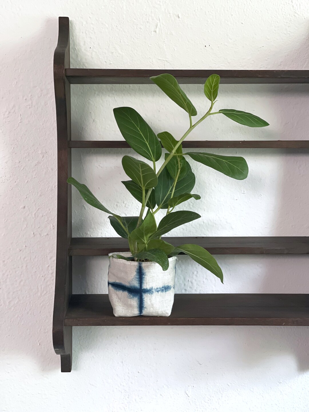 Vintage Wooden Wall Shelf Wood Display Shelving Curio Etsy