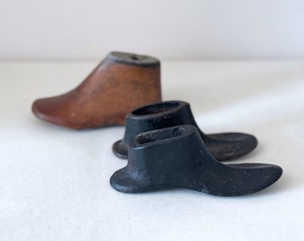 molde para zapatos vintage / niño / infantil / hierro / madera