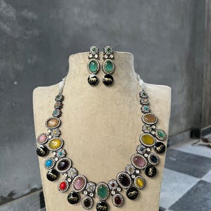 High Quality Uncut Polki Kundan Necklace with Earrings/ Wedding Necklace Set/ Sabyasachi Inspired Kundan Jewellery/ Indian Kundan Jewellery