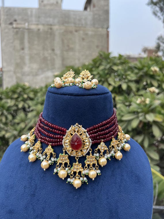 Sabyasachi Inspired Designer Kundan Set, Multi Kundan Choker