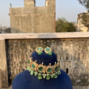 Sabyasachi Inspired Designer kundan Set, Kundan Choker, Kundan Bridal Choker Set, Customizable Kundan Bridal Sets, Royal Kundan Sets