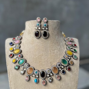High Quality Uncut Polki Kundan Necklace with Earrings/ Wedding Necklace Set/ Sabyasachi Inspired Kundan Jewellery/ Indian Kundan Jewellery