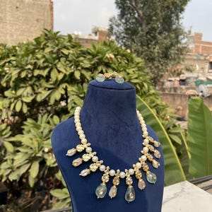 Sabyasachi Inspired Designer kundan Set, Multi Kundan necklace, Kundan Bridal Choker Set, Customizable Kundan Bridal Sets, Royal Kundan Sets