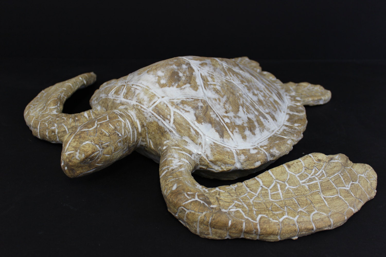 Large Hand Made Ceramic Sea Turtle Wall Hanging/coffee Table Etsy