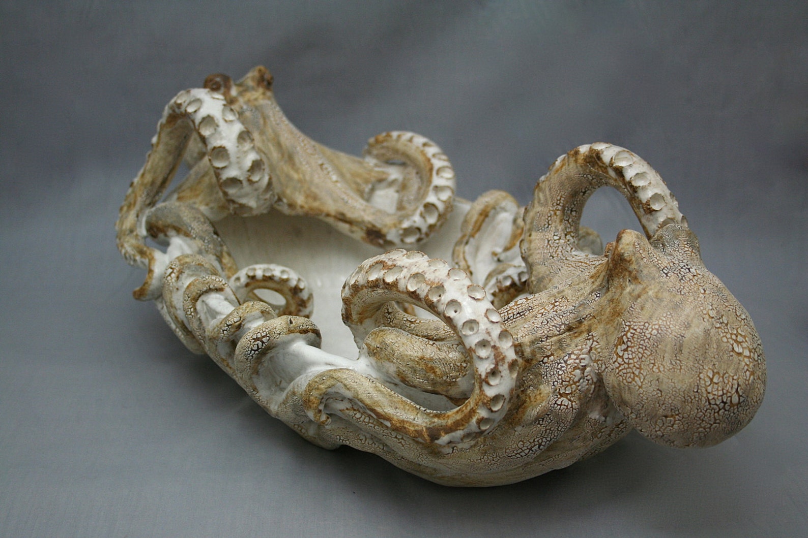 Ceramic Double Octopus Platter by Shayne Greco. Beautiful Etsy