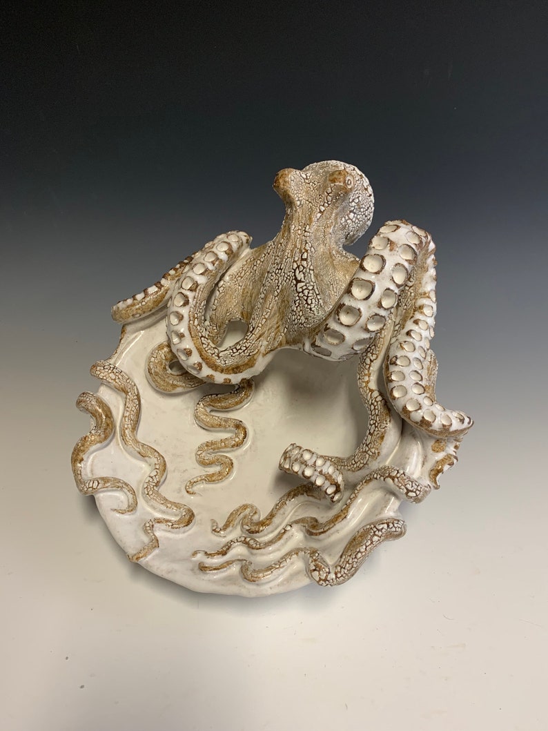 Large Ceramic Octopus Bowl by Shayne Greco Beautiful Etsy
