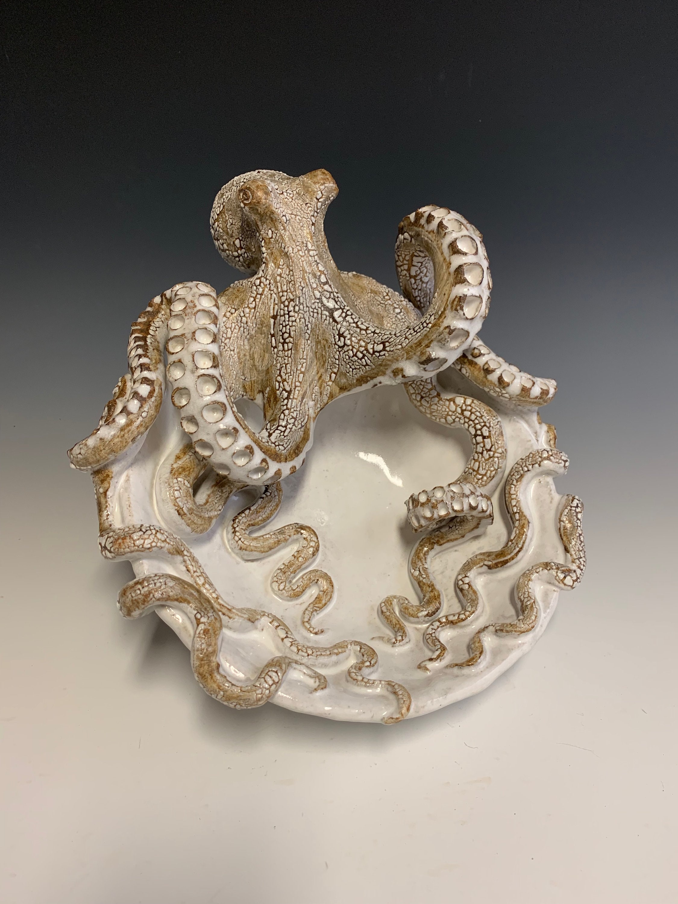 Large Ceramic Octopus Bowl by Shayne Greco Beautiful Etsy