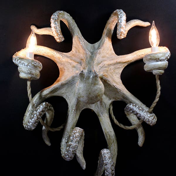 Handmade Octopus Wall Sconce