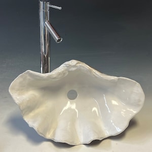 Clam Shell Vessel Sink
