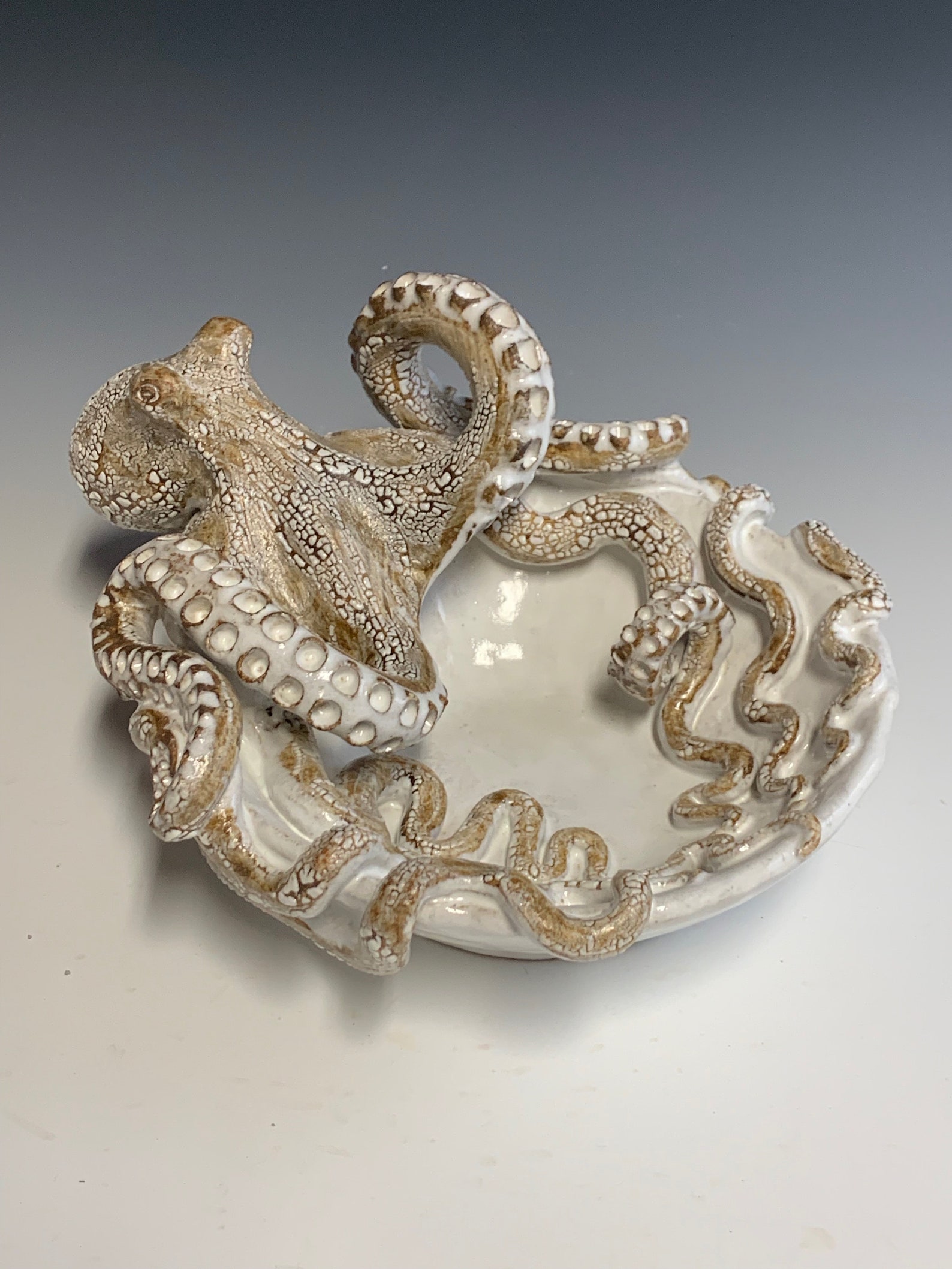 Large Ceramic Octopus Bowl by Shayne Greco Beautiful Etsy