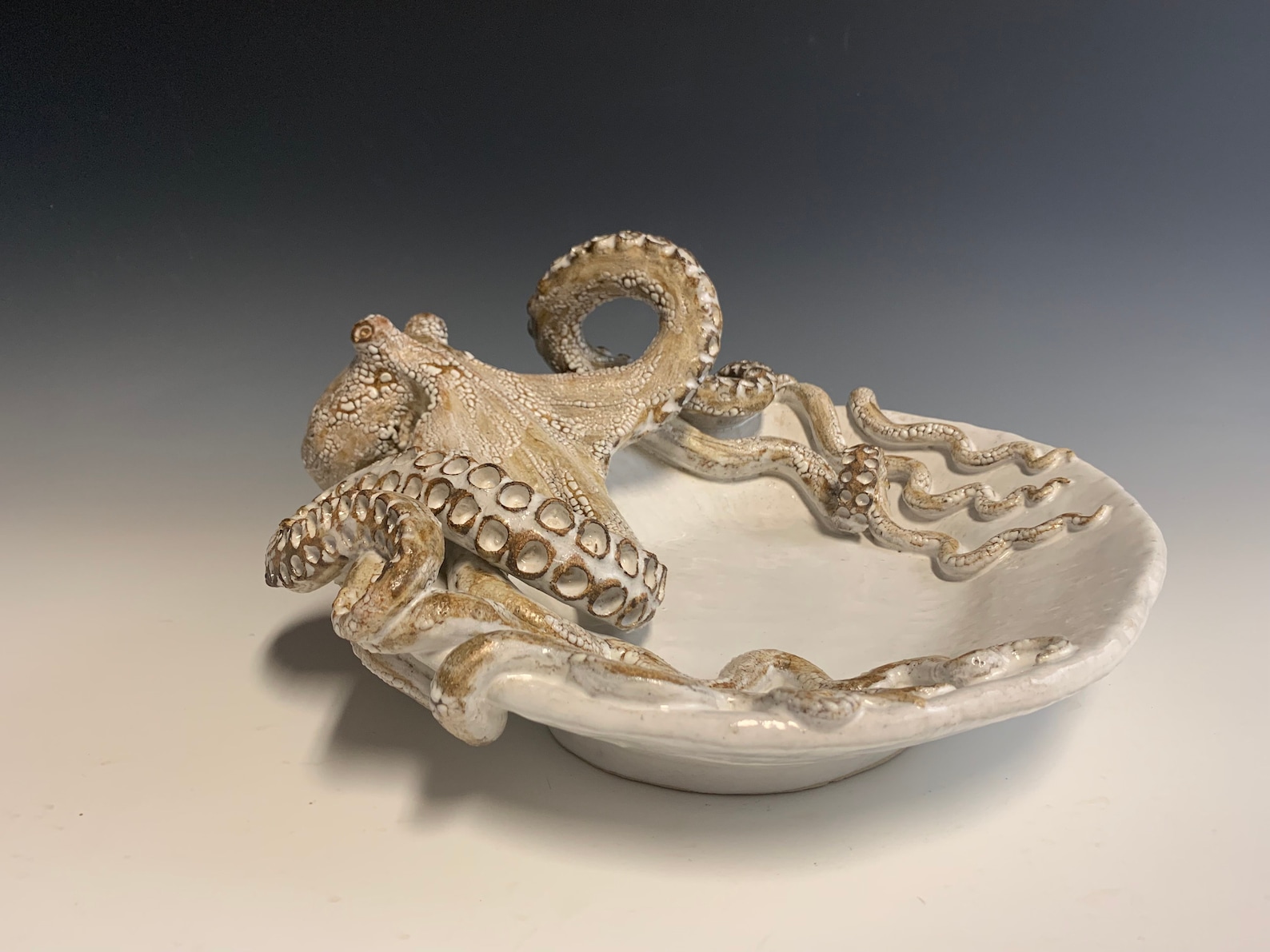 Large Ceramic Octopus Platter by Shayne Greco Beautiful Etsy