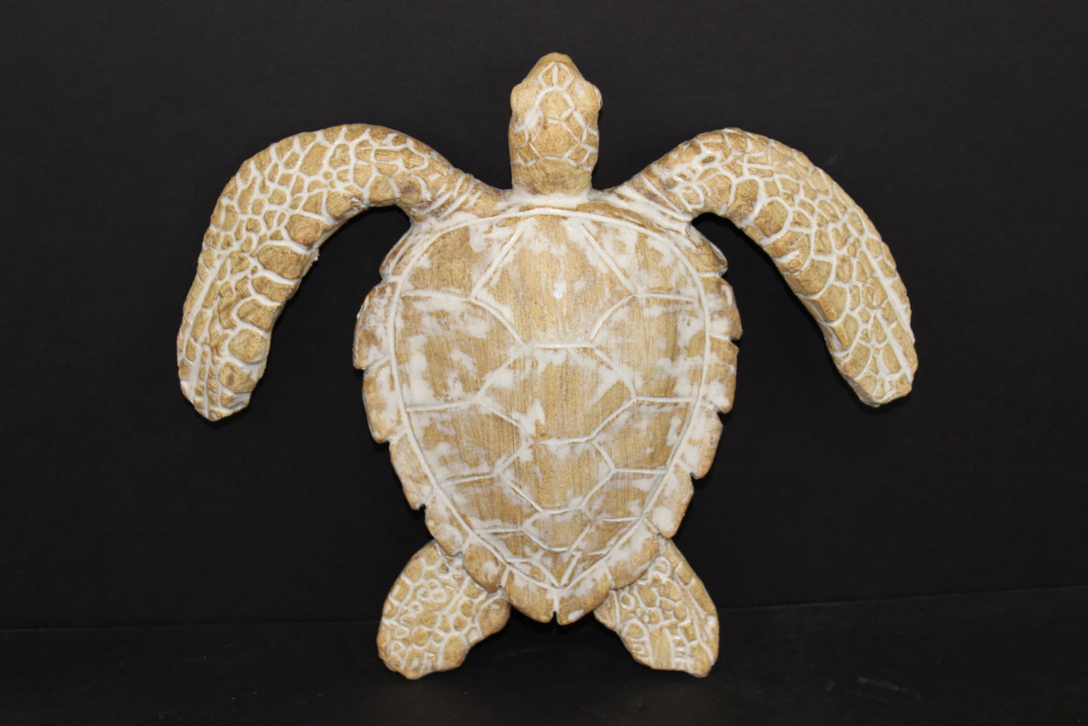 Small Hand Made Ceramic Sea Turtle Wall Hanging/coffee Table Etsy