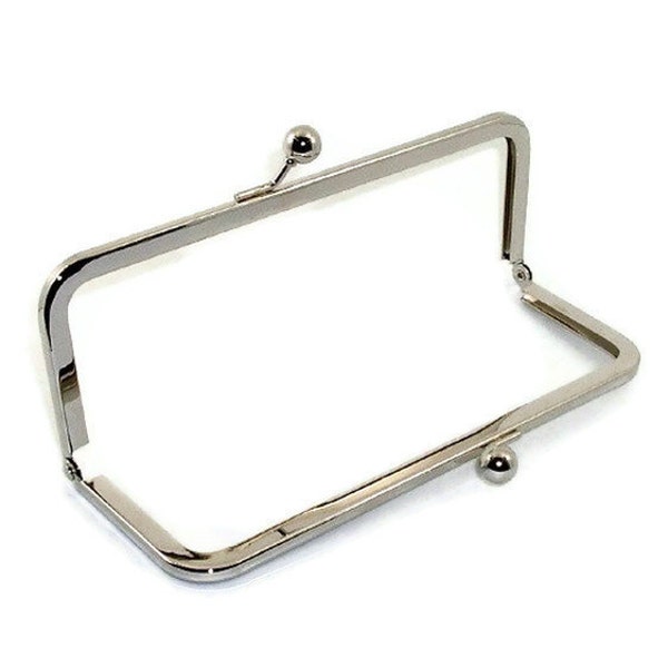 8 X 3 Inch Nickel Purse Frame