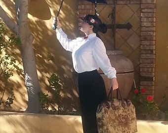 Mary Poppins Custom Carpet Bag / Travel Bag 1/2 price shipping