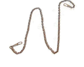24 Inch Nickel Purse Chain With Hooks  FREE U.S. SHIPPING