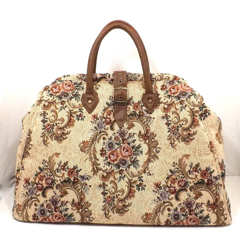 Mary Poppins Style Large Custom Carpet Bag / Travel Bag 1/2 Etsy