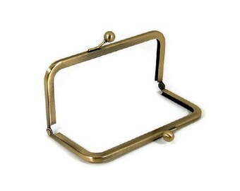 6 x 3 Antique Brass Purse Frame  FREE US SHIPPING