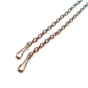 24 inch Nickel Purse Chain 10mm Oval Link with Snap Clasps FREE US Shipping