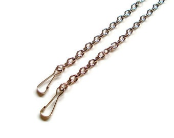 24 inch Nickel Purse Chain 10mm Oval Link with Snap Clasps FREE US Shipping