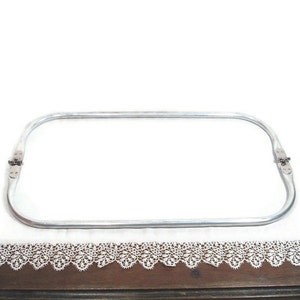 16 x 4.5 Inch Carpet BagTubular Spring Loaded Aluminum Rectangular Purse Frame FREE U.S. Shipping image 2