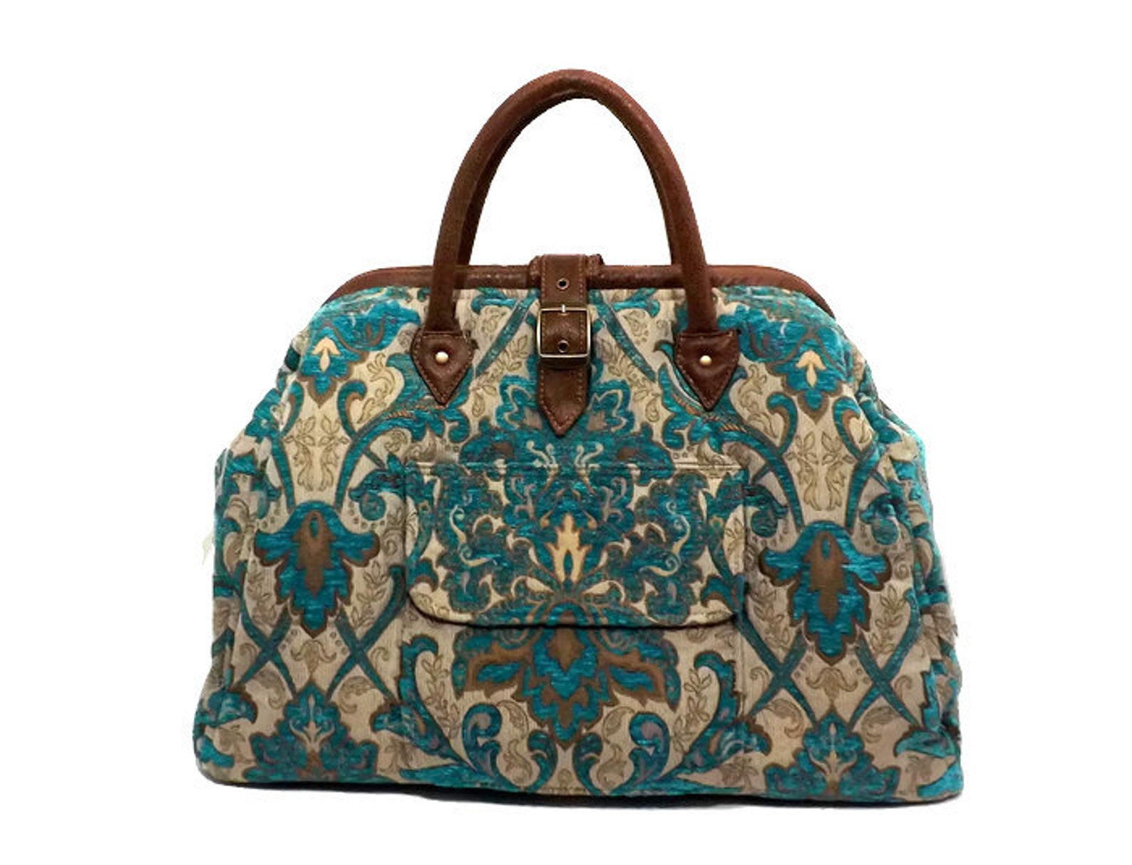 Mary Poppins Style Large Custom Carpet Bag / Travel Bag 1/2 Etsy