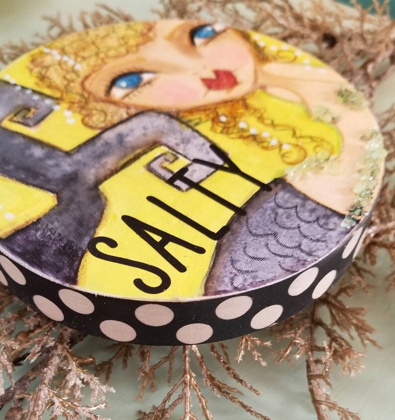 ORIGINAL painting Salty blonde mermaid