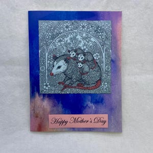 Cartão de Dia das Mães Possum