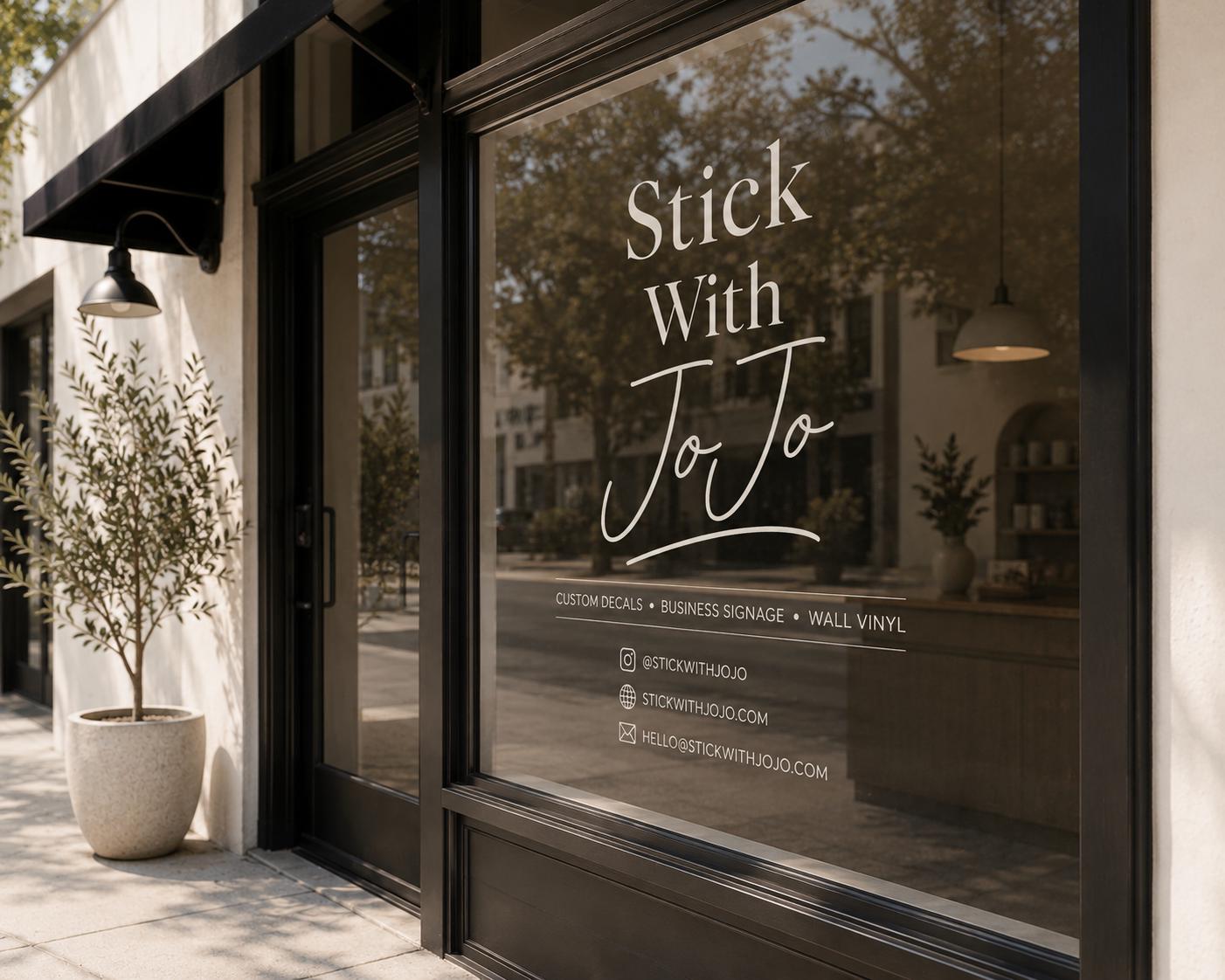Custom Vinyl Window Decal Lettering for Storefront Business Signs for ...