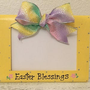 Easter Blessings Frame Family spring personalized photo picture frame