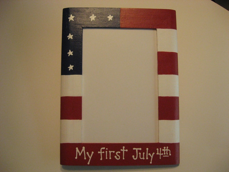 4th of July Frame My First 4th of July Frame Americana Frame Etsy