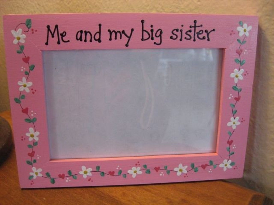 Sister Frame Me and My Big Sister Sisters Personalized Family Photo
