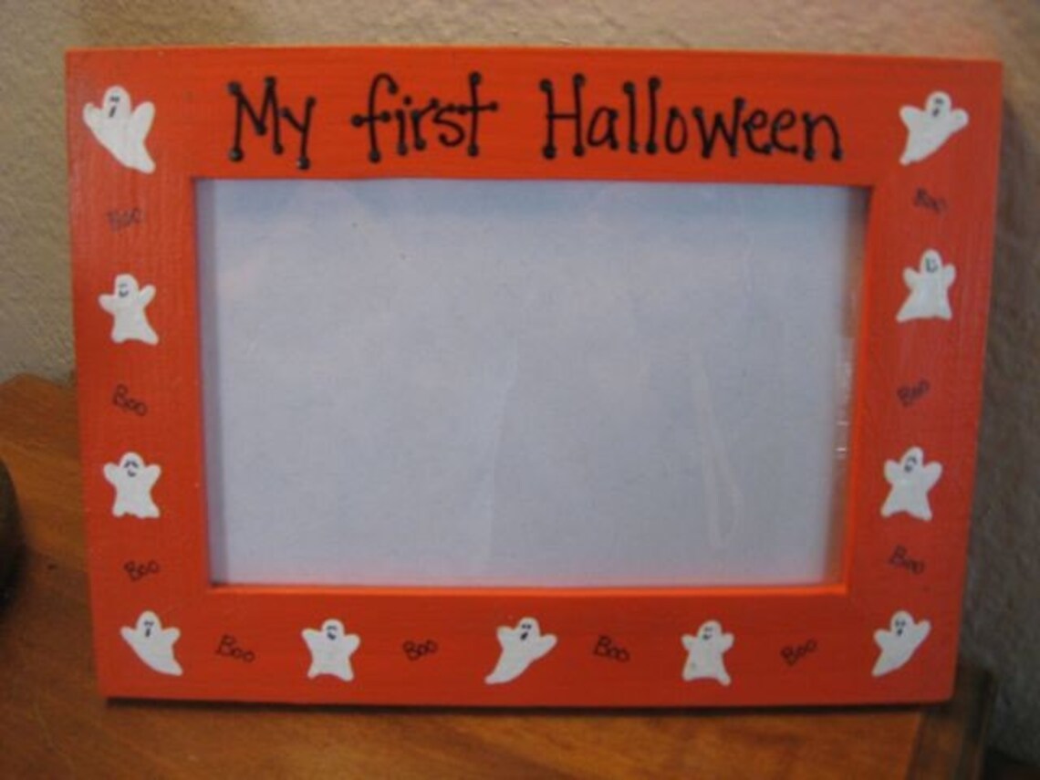 Halloween Frame My first Halloween frame 1st Halloween frame Etsy