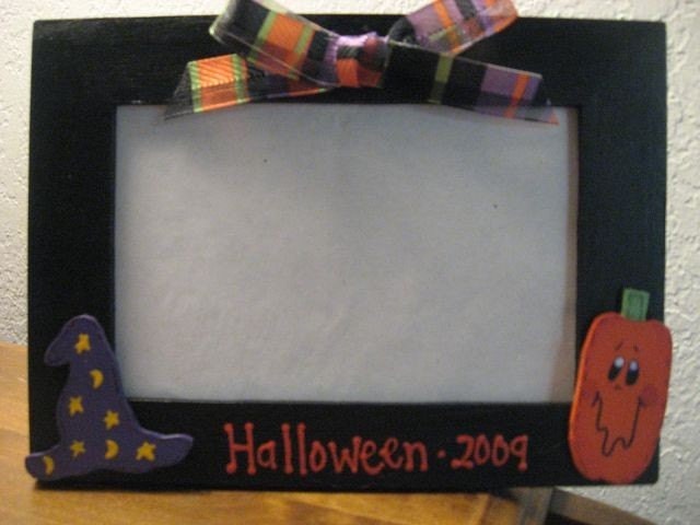 Details about   First Halloween // Personalized Engraved // Picture Frame // Trick or Treat 