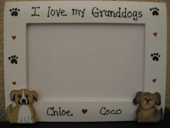 I love my dog photo cheap frame