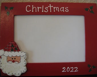 Christmas frame Santa & Me frame 1st Christmas holiday personalized family photo picture frame