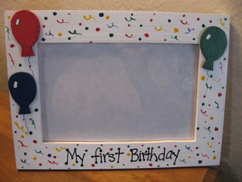 My First Birthday Picture Frame Baby 1st Birthday Boy Girl - Etsy
