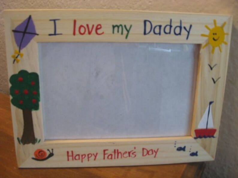 Father's Day Frame Daddy Frame LOVE MY DADDY Grandpa Etsy