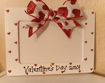 Valentines Day frame personalized 4x6 photo picture frame 2024