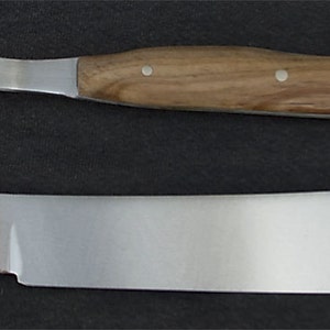 Texas butcher knife and carving fork set California pistachio wood handles image 2