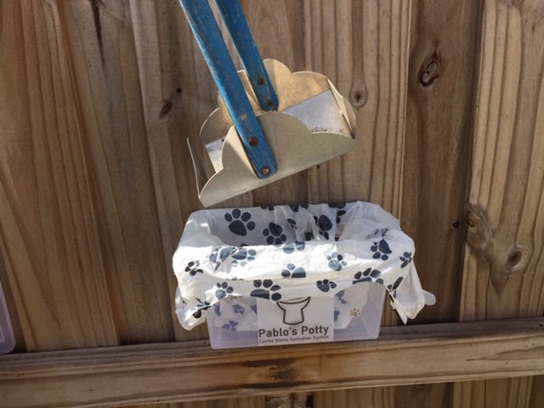 Pablo's Potty Dog Poop Receptacle Etsy