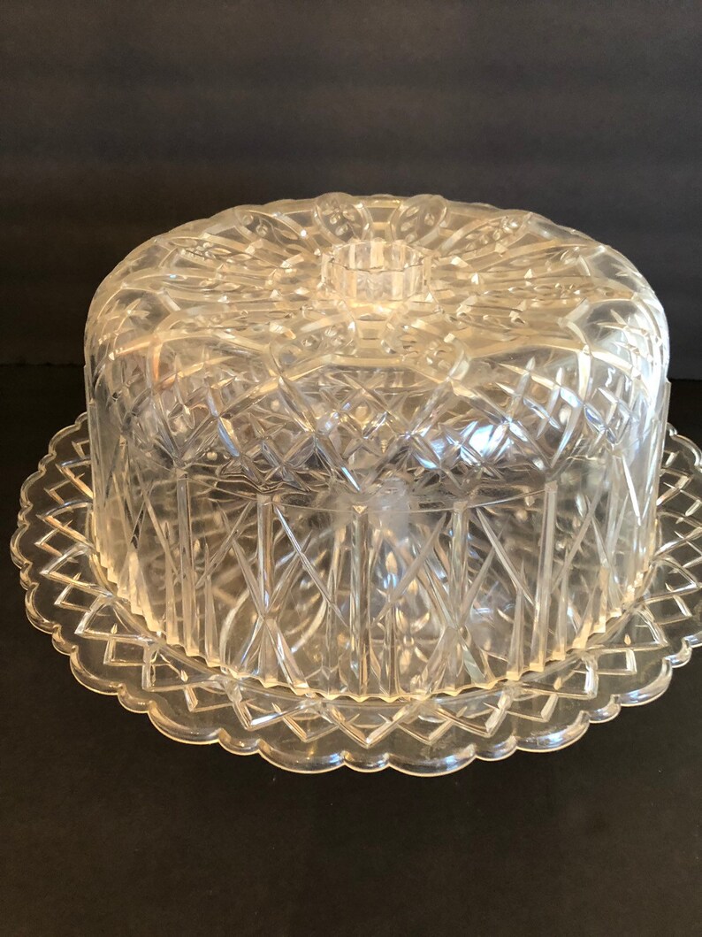 Vintage Plastic Cake Stand
